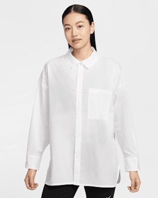 韓国 [NIKE] スポーツウェア ポプリン ルーズ長袖 (2color) NIKE公式】ナイキ スポーツウェア チル ポプリン ウィメンズ